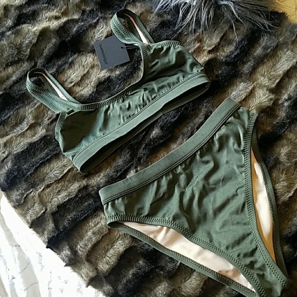 High waisted bikini set